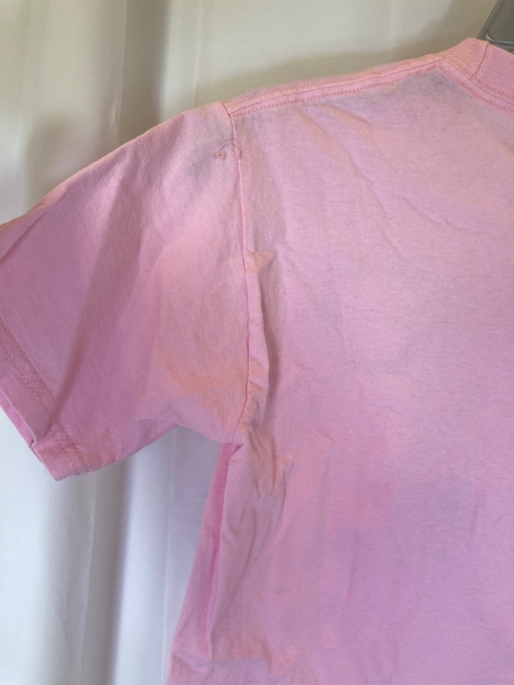 Disney Tsum Tsum Pink YOUTH Shirt Sz L 10/12 Small Marks Glitter Accent - Picture 12 of 14